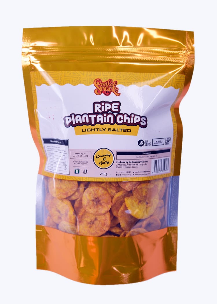 Ripe Plantain Chips (Lightly Salted) - 250g