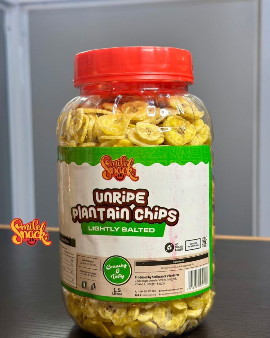 Unripe Plantain Chips - 1.5 Litre