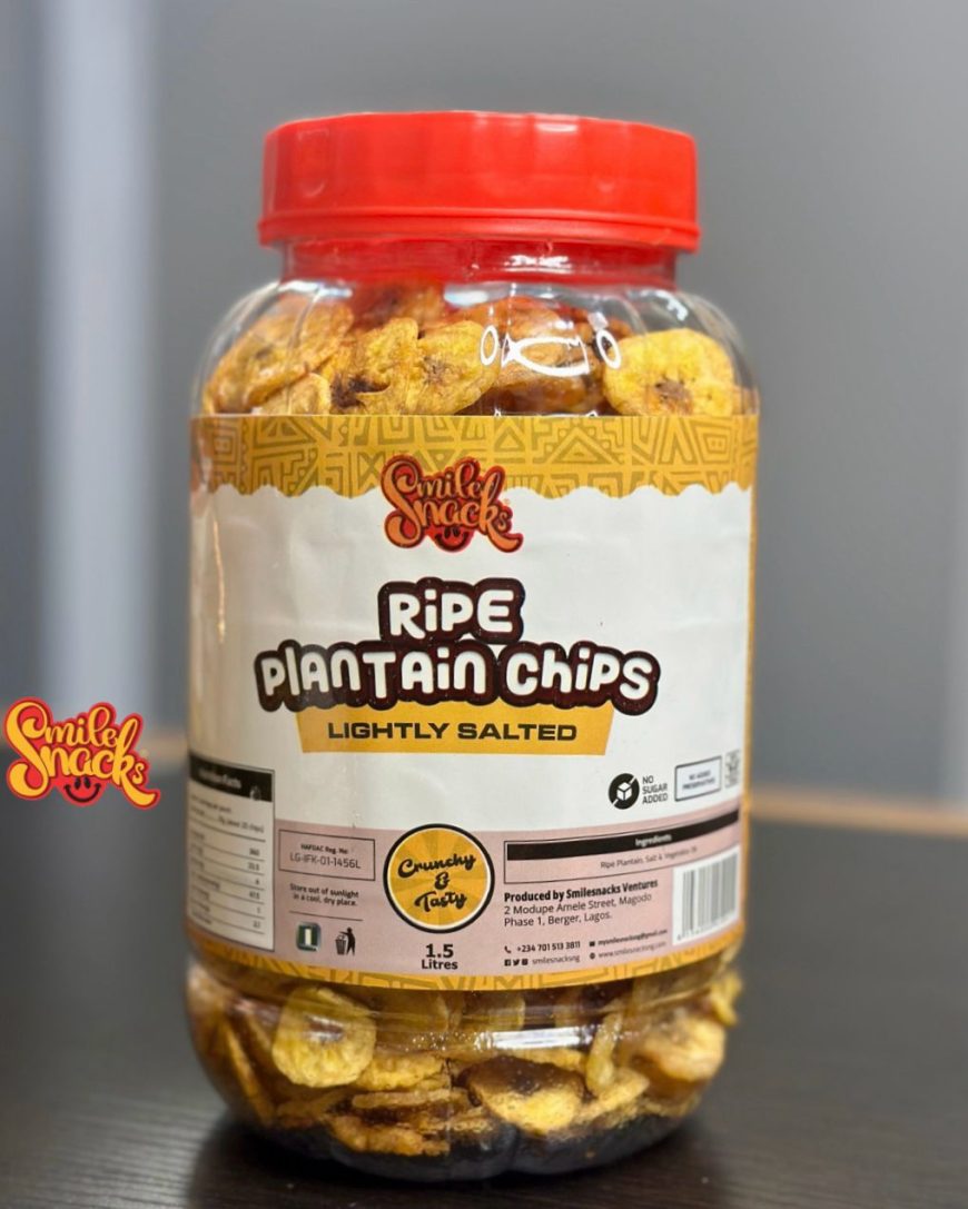 Ripe Plantain Chips (Lightly Salted) - 1.5 Litre