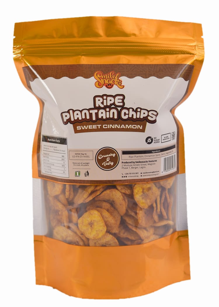 Ripe Plantain Chips (Cinnamon) - 250g